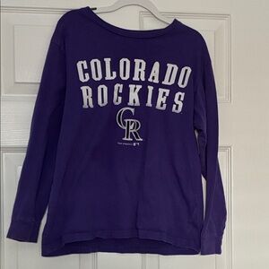 Genuine Merchandise Purple Colorado Rockies Long Sleeve Tee